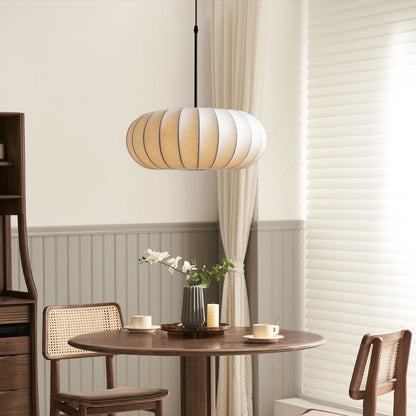 Verona Collection | Kitchen Pendant Lighting with Handcrafted Silk Shade | Adjustable Height for Modern Elegance