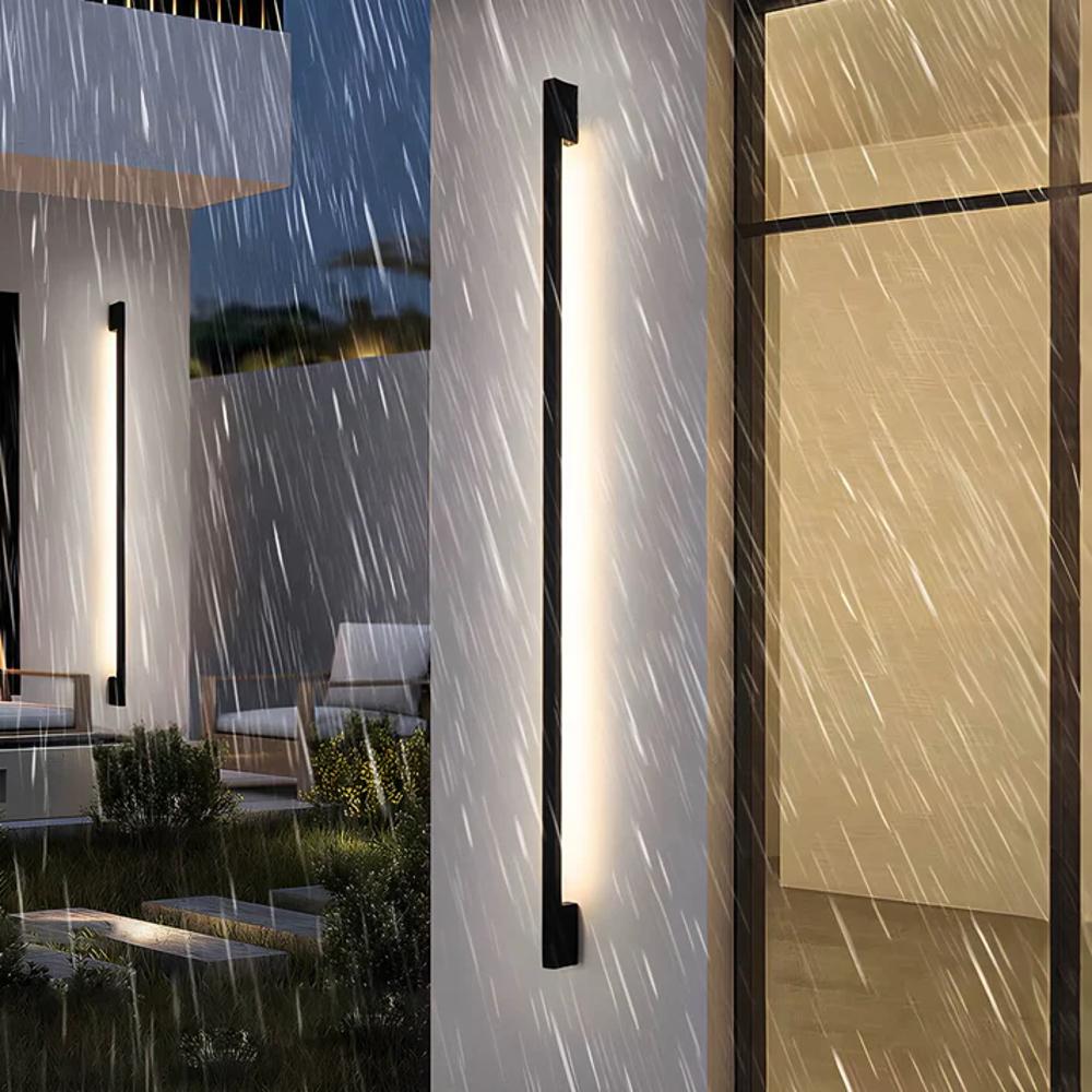 Vionra | Solar Outdoor Wall Lamp with Modern Design & LED Light | Eco-Friendly Illumination for Elegant Exteriors