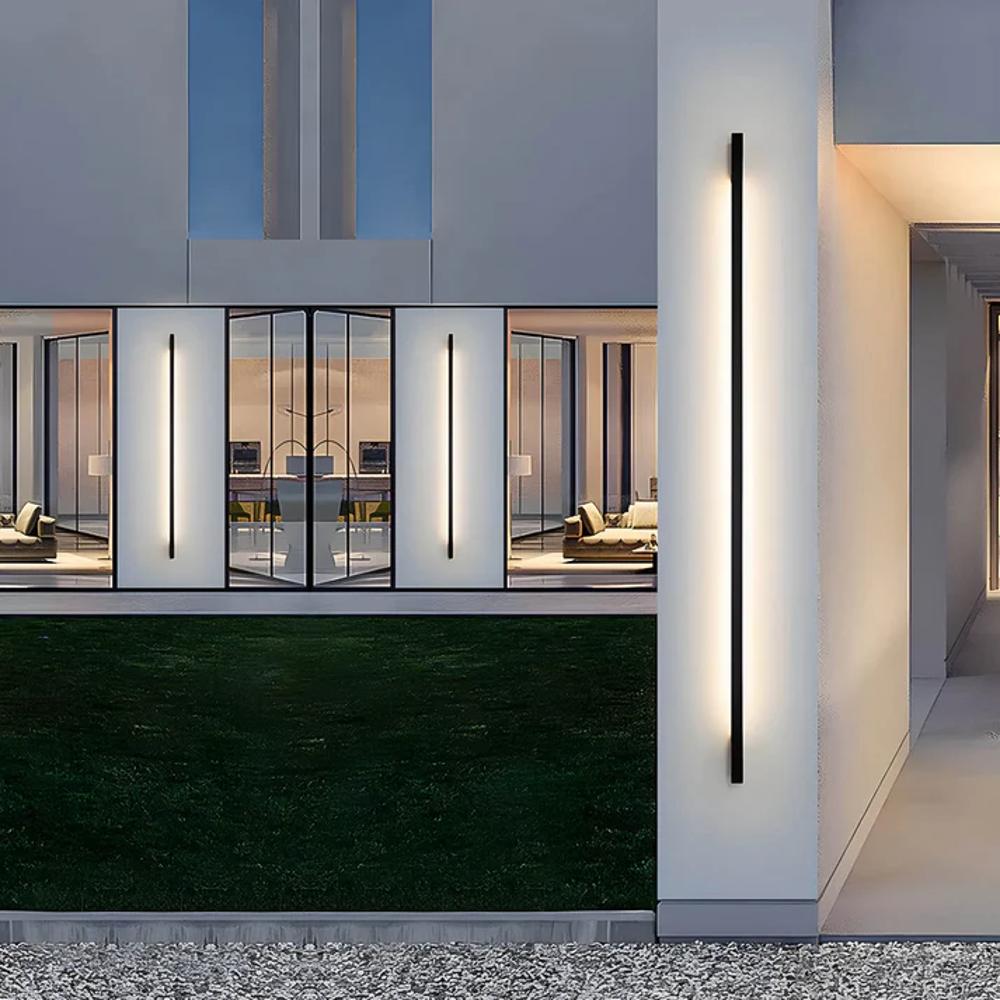 Vionra | Solar Outdoor Wall Lamp with Modern Design & LED Light | Eco-Friendly Illumination for Elegant Exteriors