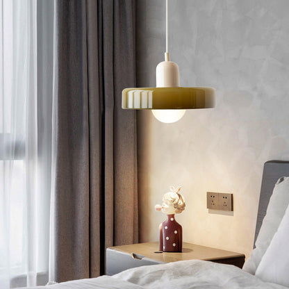 Pendant Light in Colored Glass