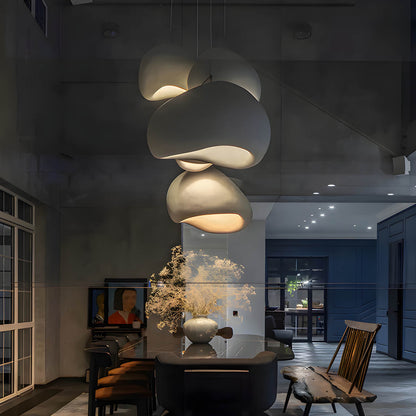 Wabi-Sabi Inspired Pendant Light | Adjustable Height for Tranquil Kitchen Lighting