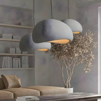 Wabi-Sabi Inspired Pendant Light | Adjustable Height for Tranquil Kitchen Lighting