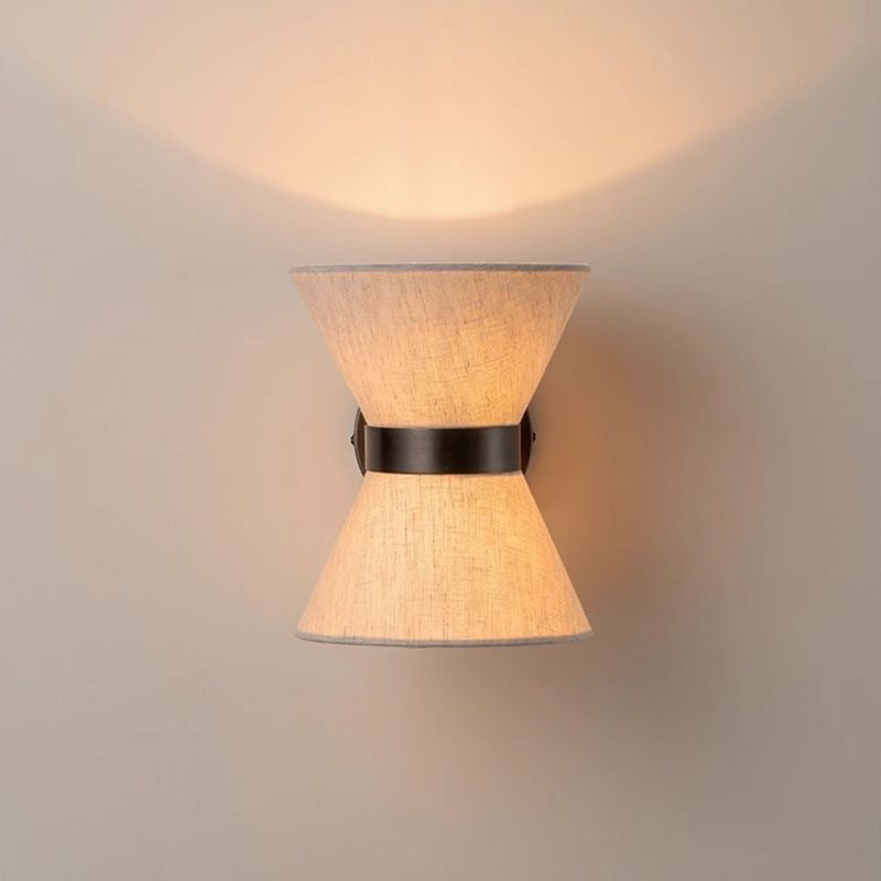 Wabi Sabi Collection | Wall Sconce Light with Asymmetrical Design | Elegant Silk Lighting for Modern Interiors