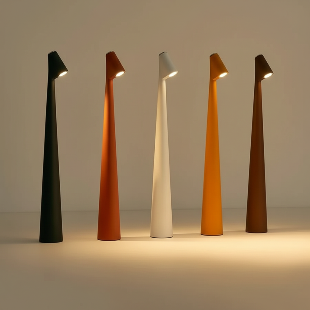 Wireless LED Table Lamp | Nordic Minimalist Design with Rechargeable Battery | Cordless Indoor Lighting