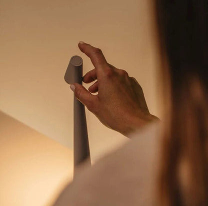Wireless LED Table Lamp | Nordic Minimalist Design with Rechargeable Battery | Cordless Indoor Lighting