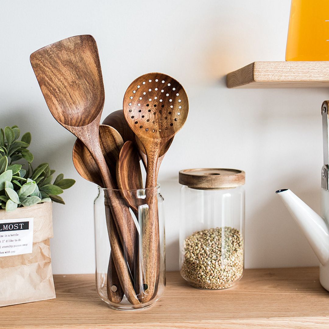 Wooden Cooking Utensil Set