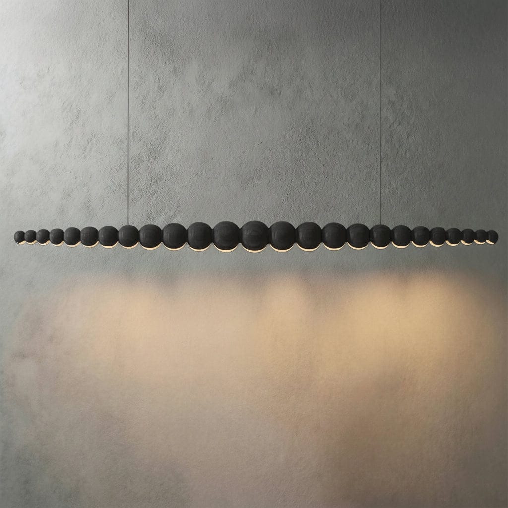 Wooden Beads Chandelier Light | Rustic Design with Soft Lighting | Elegant Home Decor for Dining Room