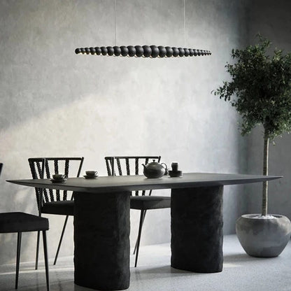 Wooden Beads Chandelier Light | Rustic Design with Soft Lighting | Elegant Home Decor for Dining Room