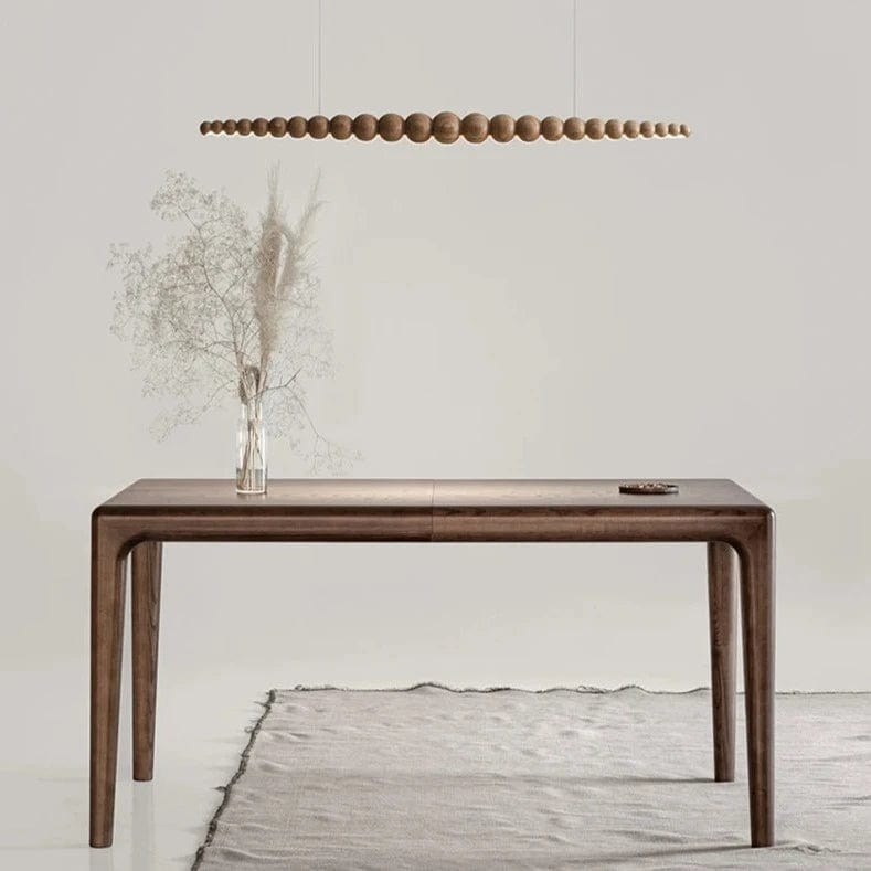 Wooden Beads Chandelier Light | Rustic Design with Soft Lighting | Elegant Home Decor for Dining Room