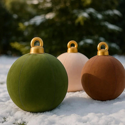 Large Velvet Inflatable Christmas Ball