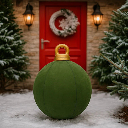 Large Velvet Inflatable Christmas Ball