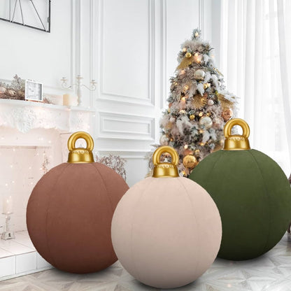 Large Velvet Inflatable Christmas Ball