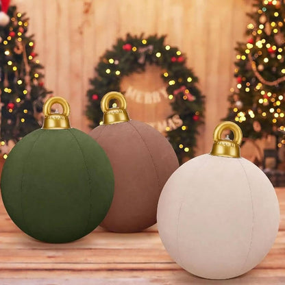 Large Velvet Inflatable Christmas Ball