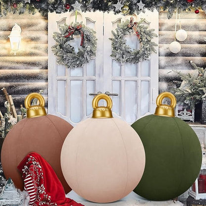 Large Velvet Inflatable Christmas Ball