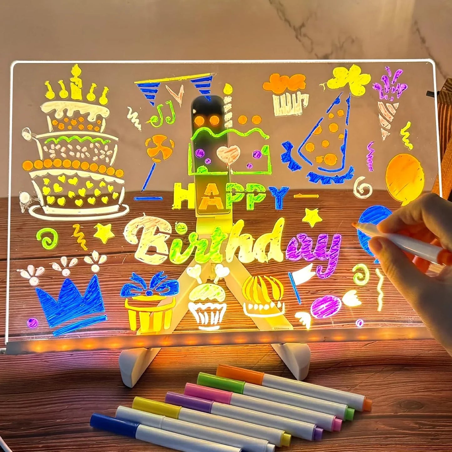 DoodleGlow™️ - LED Note Board Lamp Light