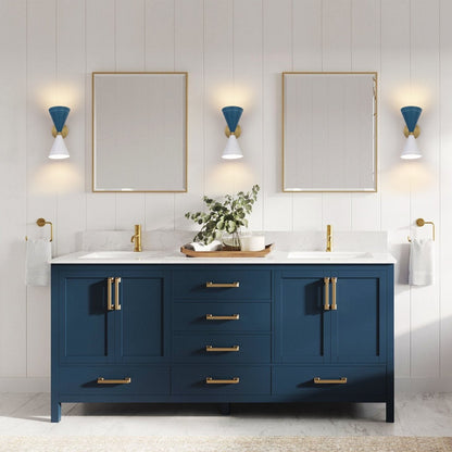 2-Light Iron Wall Sconce – Color-Block Hourglass Design with Slanted Frame
