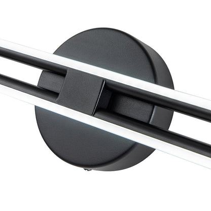 Modern 2-Light Dimmable Linear LED Vanity Light - Warm White