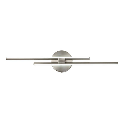 Modern 2-Light Dimmable Linear LED Vanity Light - Warm White