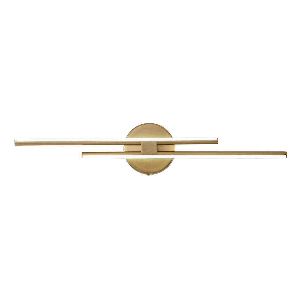 Modern 2-Light Dimmable Linear LED Vanity Light - Warm White