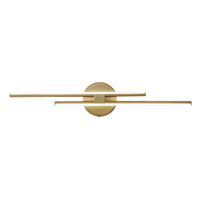 Modern 2-Light Dimmable Linear LED Vanity Light - Warm White
