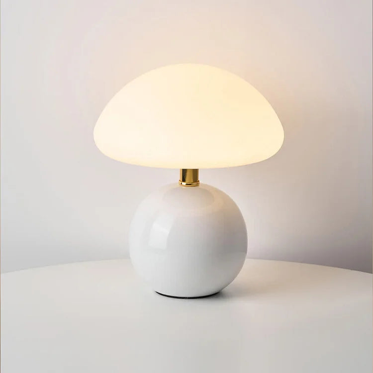 French Style Cream Mushroom Lamp – Modern Ambient Light