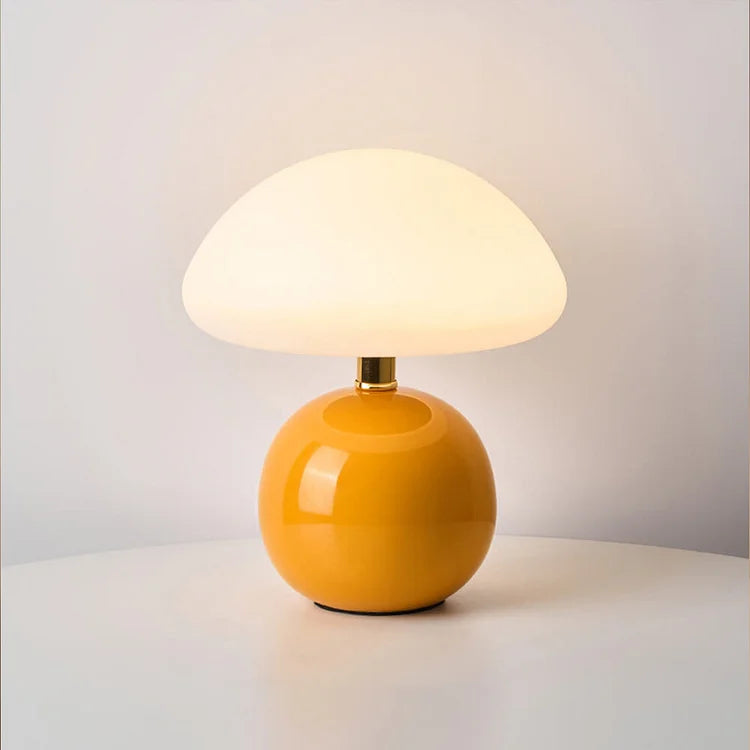 French Style Cream Mushroom Lamp – Modern Ambient Light