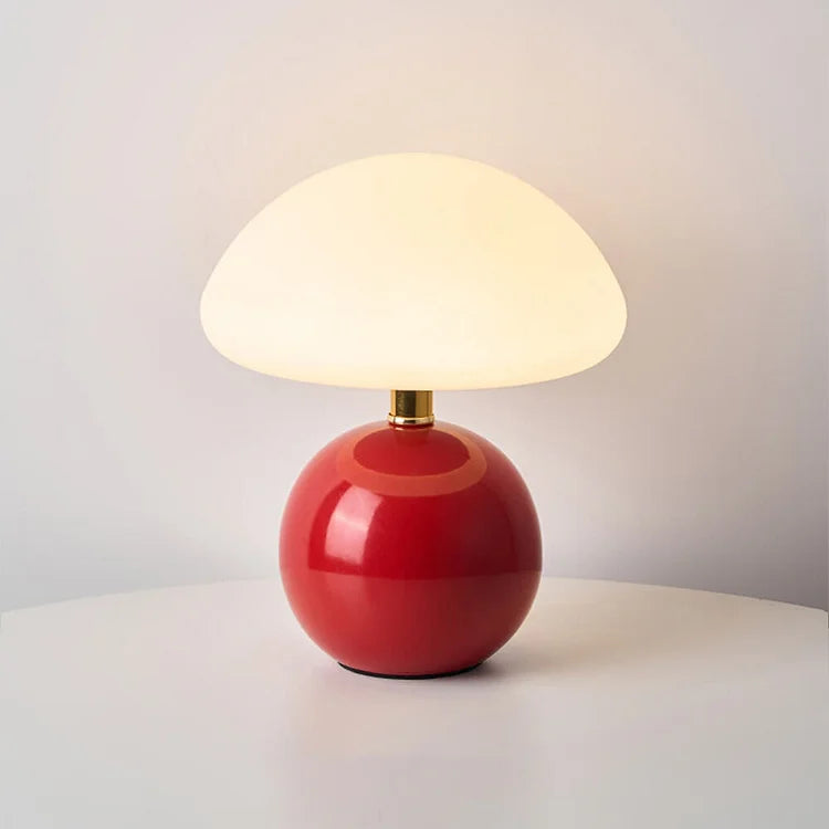 French Style Cream Mushroom Lamp – Modern Ambient Light