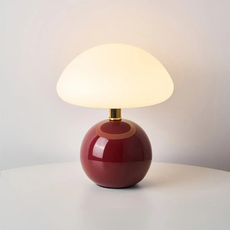 French Style Cream Mushroom Lamp – Modern Ambient Light