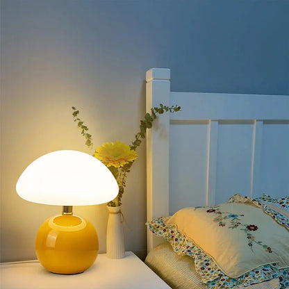 French Style Cream Mushroom Lamp – Modern Ambient Light