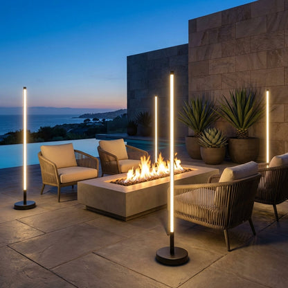 Elegant Outdoor Lights | Solar Floor Lamp with Wireless Charging | Durable Design for Ambiance