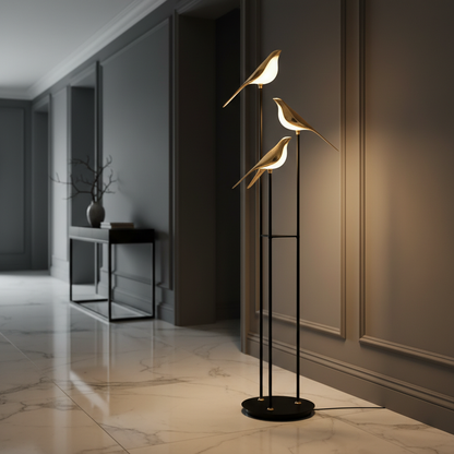 Elegant Floor Lamp | Gold Plated Standing Lamp with 60-Inch Height | Modern Design for Stunning Illumination