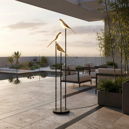 Elegant Floor Lamp | Gold Plated Standing Lamp with 60-Inch Height | Modern Design for Stunning Illumination
