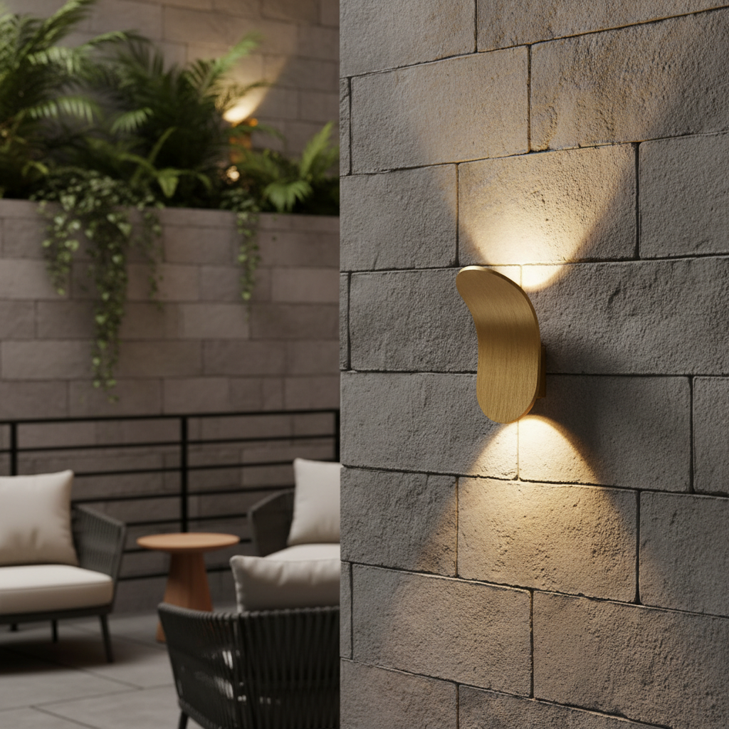 Modern Brushed Wall Sconce Light with Soft LED Glow | Elegant Design for Ambient Lighting
