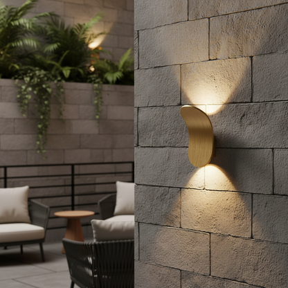 Modern Brushed Wall Sconce Light with Soft LED Glow | Elegant Design for Ambient Lighting