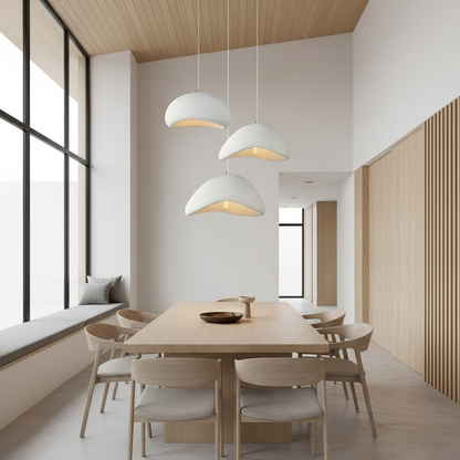 Wabi-Sabi Inspired Pendant Light | Adjustable Height for Tranquil Kitchen Lighting