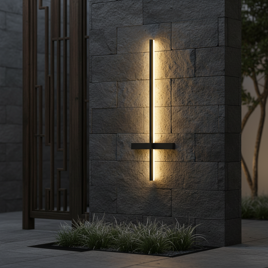 Elegant Outdoor Wall Lantern with Weather-Resistant Design | Modern Illumination for Pathways and Entrances
