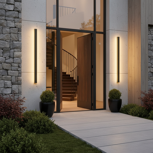 Waterproof Modern Outdoor Wall Sconce Lighting with Adjustable Color Temperature | Enhanced Exterior Ambiance