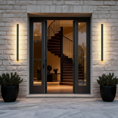 Waterproof Modern Outdoor Wall Sconce Lighting with Adjustable Color Temperature | Enhanced Exterior Ambiance