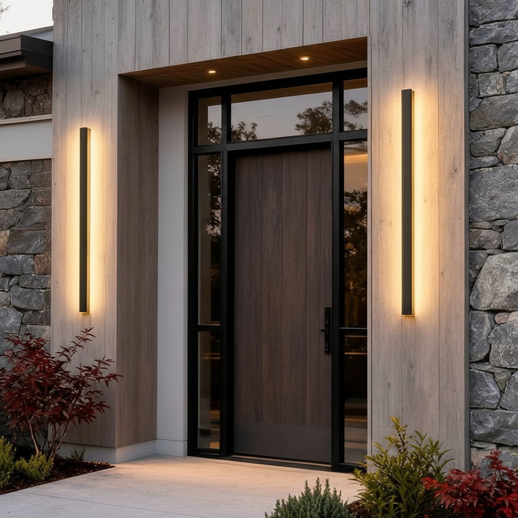 Waterproof Modern Outdoor Wall Sconce Lighting with Adjustable Color Temperature | Enhanced Exterior Ambiance