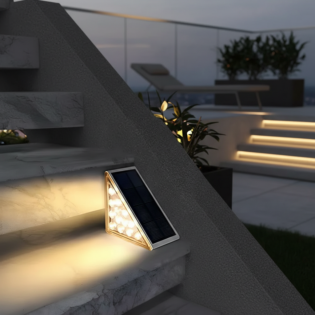 Outdoor Solar Step Lights | Energy-Efficient LED Design for Safety & Style