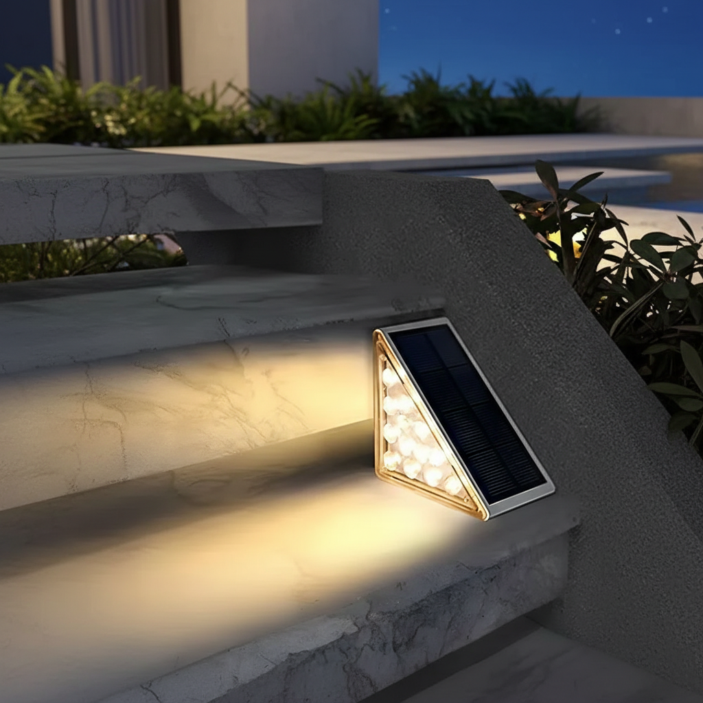 Outdoor Solar Step Lights | Energy-Efficient LED Design for Safety & Style