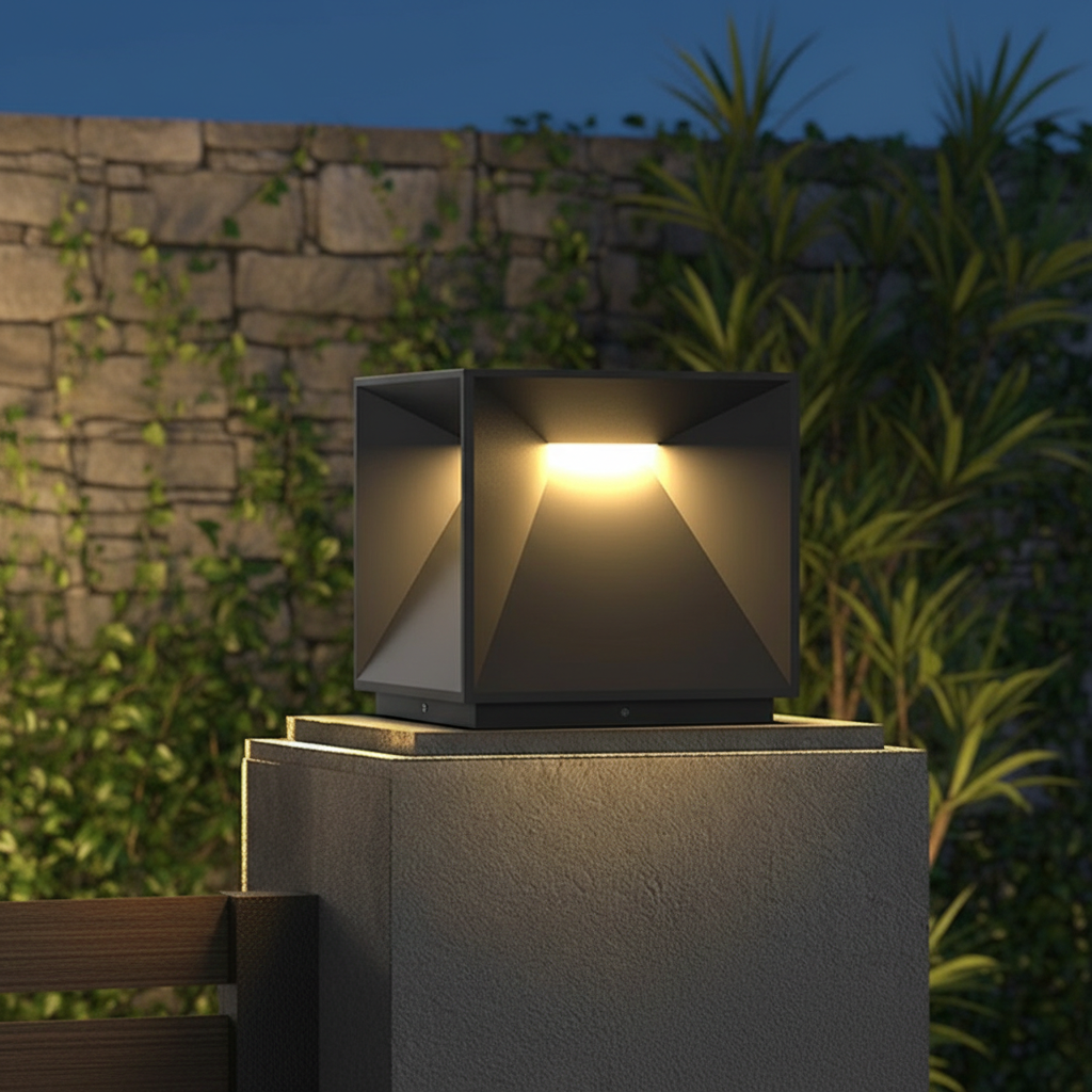 Contemporary Outdoor Lighting | Waterproof Solar Pillar Lights | Elegant Garden Fixtures for Ambient Illumination