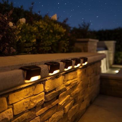 Solar Garden Lights | Wireless Outdoor Wall Lighting with Automatic On/Off | Eco-Friendly Illumination for Garden Ambiance