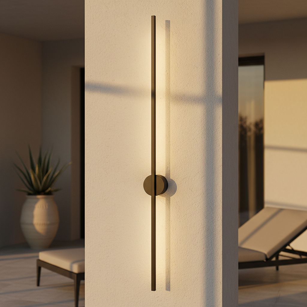Modern Linear Wall Sconce Light with LED Bulbs & Elegant Design for Dining Rooms