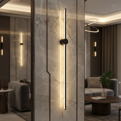 Modern Linear Wall Sconce Light with LED Bulbs & Elegant Design for Dining Rooms