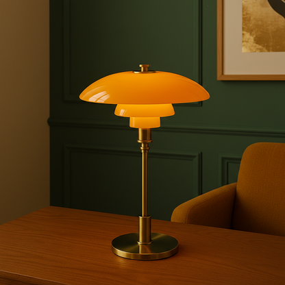 Scandinavian Minimalist Table Lamp with Dimmable LED Light | Modern Design for Cozy Ambiance in Living Room or Bedroom