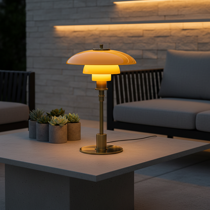 Scandinavian Minimalist Table Lamp with Dimmable LED Light | Modern Design for Cozy Ambiance in Living Room or Bedroom