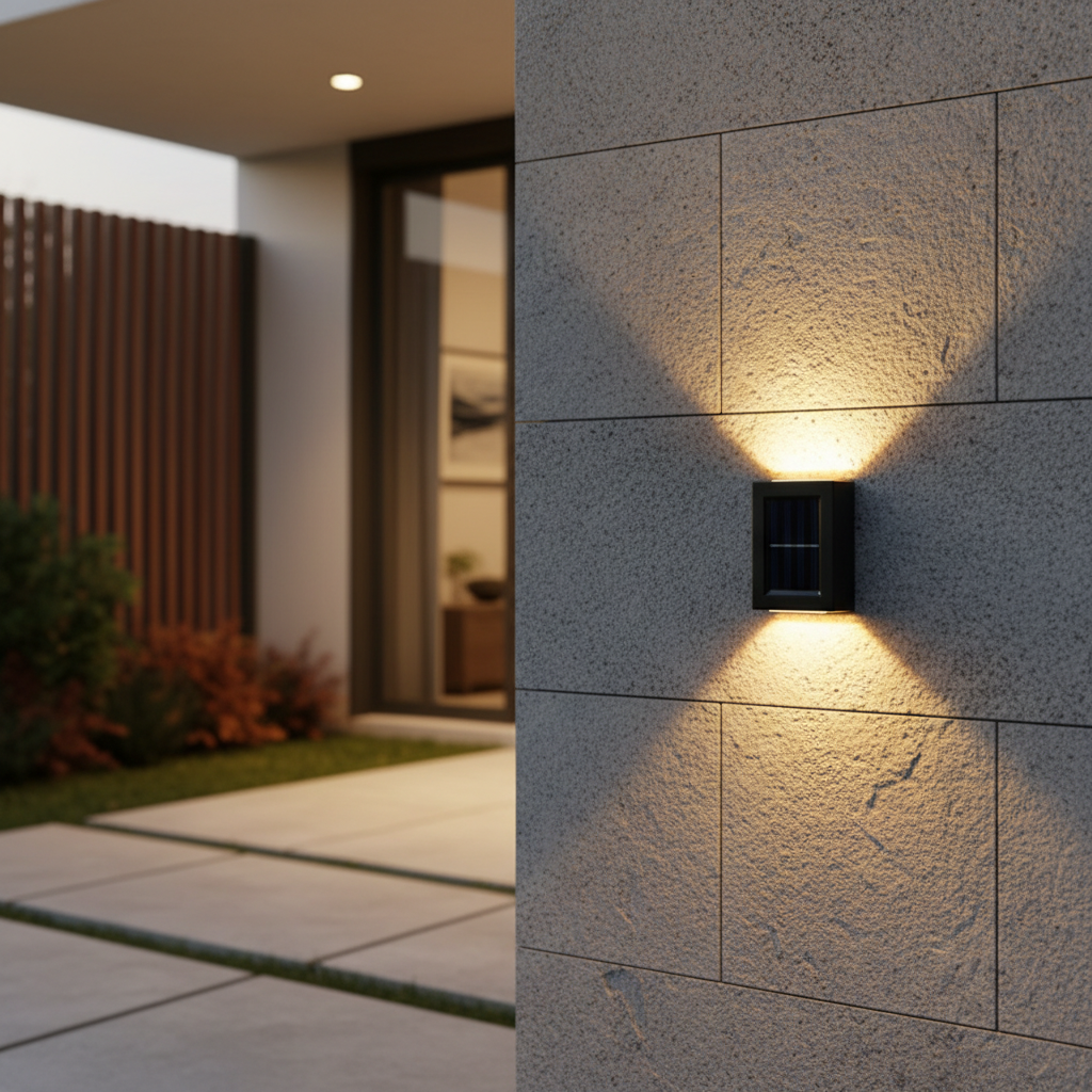 Solar Garden Lights | Wireless LED Wall Lights with Automatic On/Off | Eco-Friendly Outdoor Lighting for Garden Ambiance
