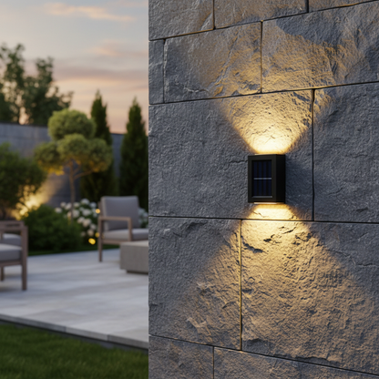 Solar Garden Lights | Wireless LED Wall Lights with Automatic On/Off | Eco-Friendly Outdoor Lighting for Garden Ambiance