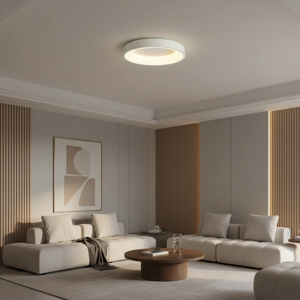 Nordic | Flush Mount Ceiling Light with Energy-Efficient LED Design | Minimalist Style for Modern Interiors